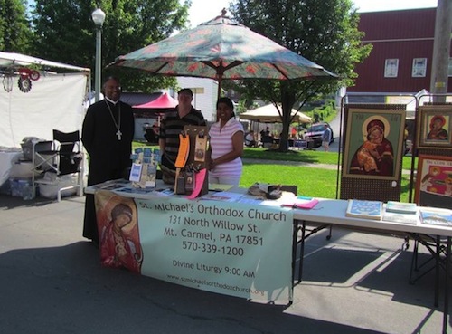 Our booth at the Anthracite Festival