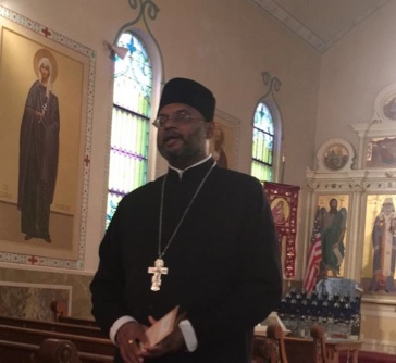 Fr. Edward speaking during our Open House