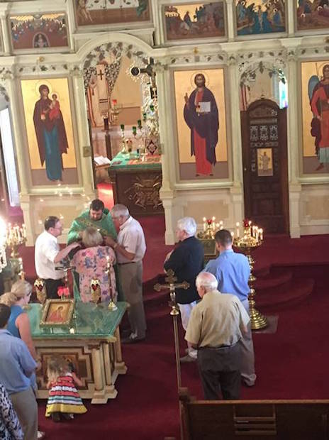 Father Ignatius' first service at St. Michael's