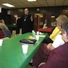Photo of Father Hatfield speaking during the retreat
