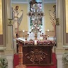 Photo of the altar on Pascha