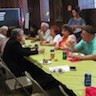 Photo of parishioners socializing during the parish picnic