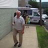 Photo of parishioners getting a treat from Pepe's ice cream truck