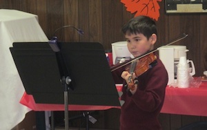 Photos of David Nemoianu's violin recital