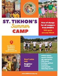 St. Tikhons summer camp flyer 2024