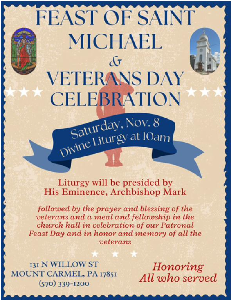 St. Michael's Day flyer 2025