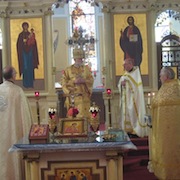 Photo of Fr. Michael's retirement service