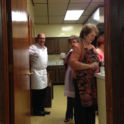 Photo of Fr. Michael's retirement dinner