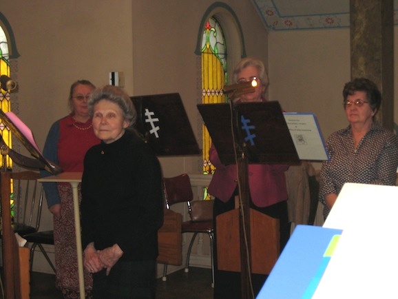 Photo of choir during lenten mission service
