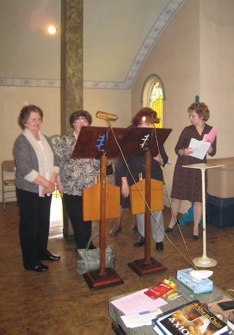 Photo of choir during lenten mission service