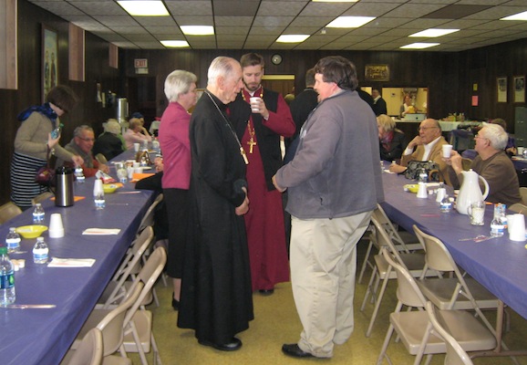 Photo of meal after lenten mission service