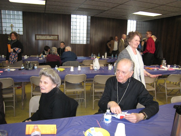 Photo of meal after lenten mission service