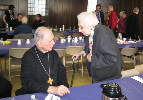 Photo of meal after lenten mission service