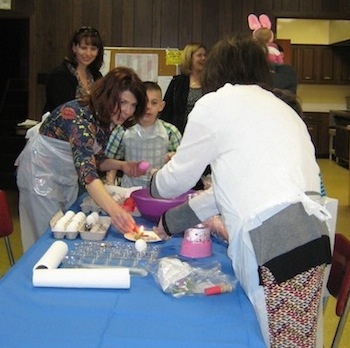 Photo of Easter egg dyeing