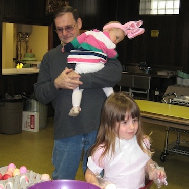 Photo of Easter egg dyeing