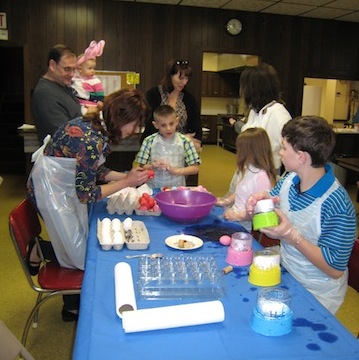 Photo of Easter egg dyeing