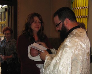 Ally Photini Mackey baptism photos