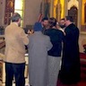 Photo of parishoners receiving communion