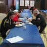 Photo of coffee hour after veterans service