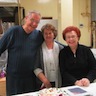 Photo of Emmy and Bess welcoming visitors