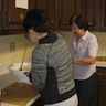 Photo of parishioners making cookies