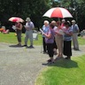 Photo of parishoners at St. Michael's Cemetery