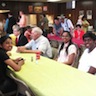 Photo of parishioners socializing during the parish picnic