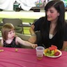 Photo of parishioners socializing during the parish picnic