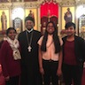 Photo of Father John, Matushka Suja, Sophia, Sam, and Sneha
