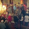 Photo of parishioners during Palm Sunday services