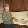 Photo of parishioners baking cookies for residents of Serenity Gardens Nursing Home.