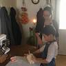 Photo of kneading the dough during Prosphora baking class