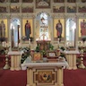 Photo of the iconostas during the service of Holy Pascha