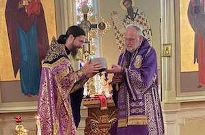 Photos from a Presanctified Liturgy and Lenten Lunch with His Eminence, Archbishop Mark.
