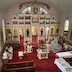 A view of the church from the choir loft on Pascha.