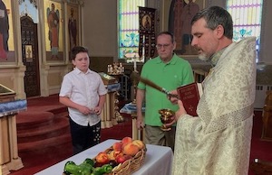 Photos from the Divine Liturgy for Transfiguration service.