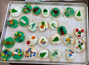 Photos of our Christmas cookie baking day.
