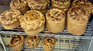 Photos from our annual paska bread baking day.